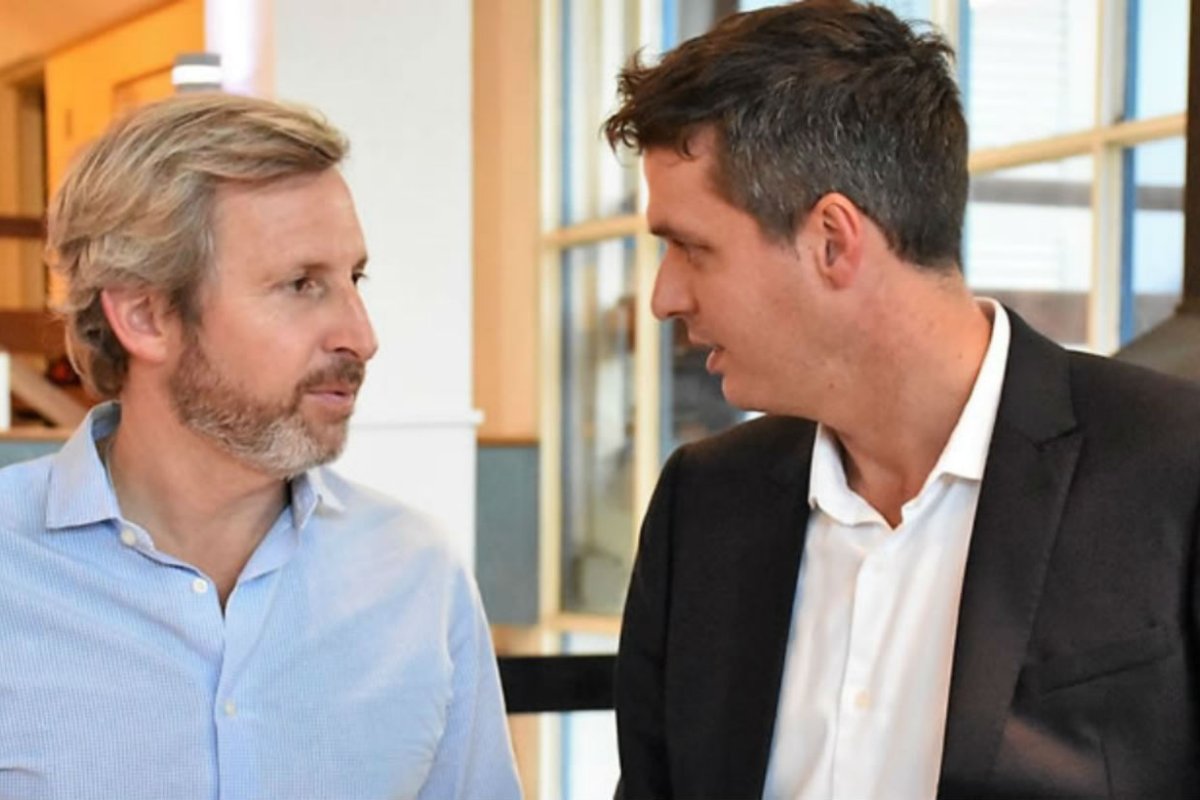 Frigerio y Cresto, ministro e intendente.
