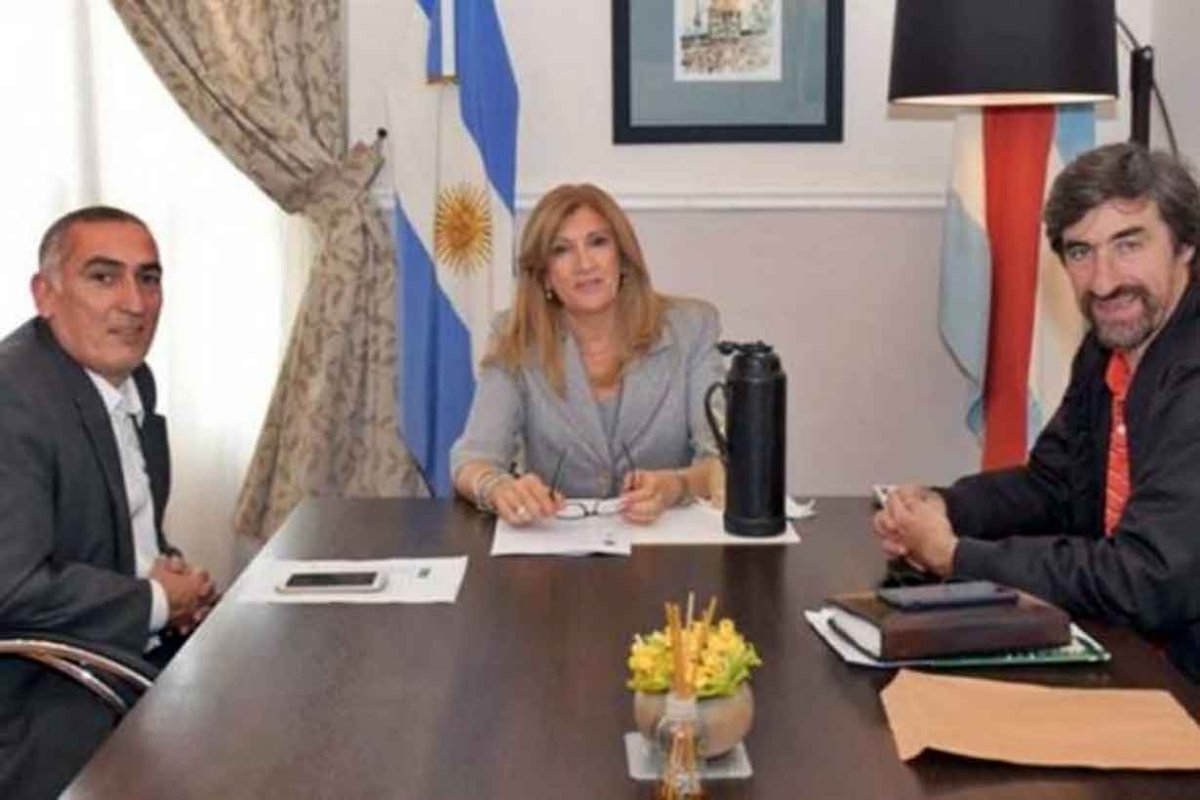 Rodr&iacute;guez con Romero y Giano
