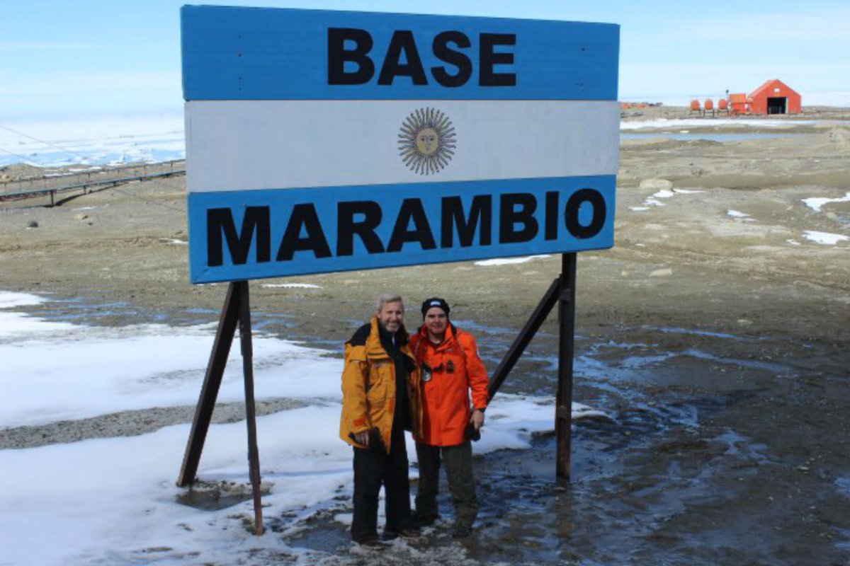 "Es un orgullo", dijo Frigerio en la Ant&aacute;rtida.
