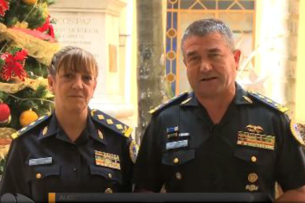 Mabel Franco y N&eacute;stor Roncaglia, de la P.F.A.