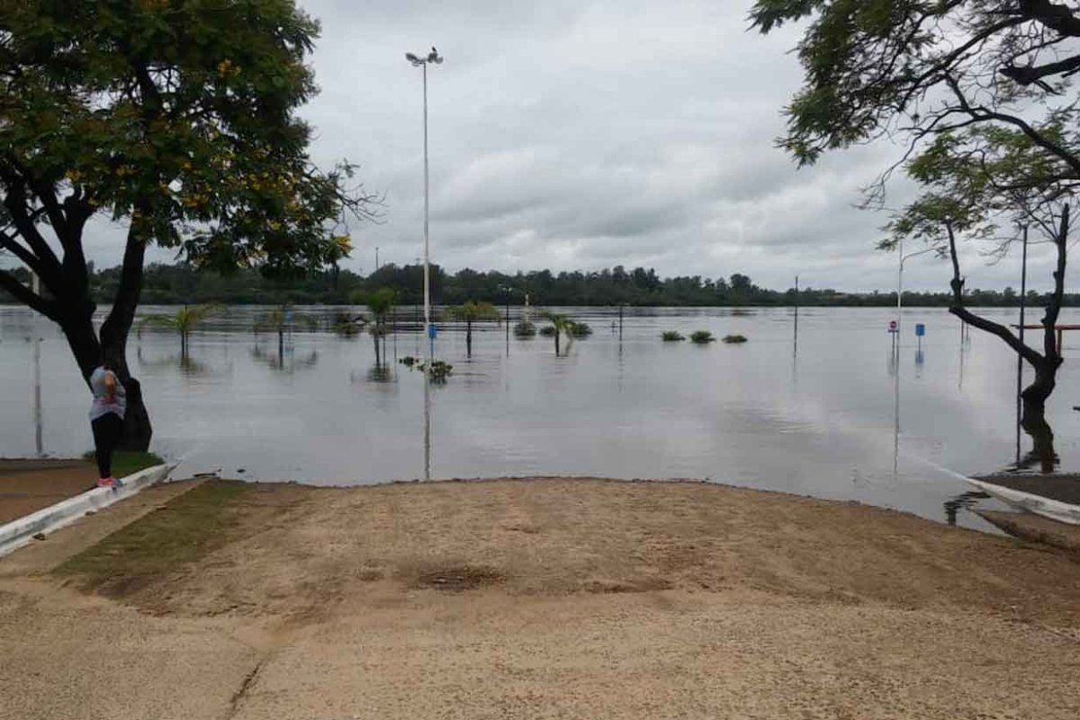 Un sector de la costanera de Concordia