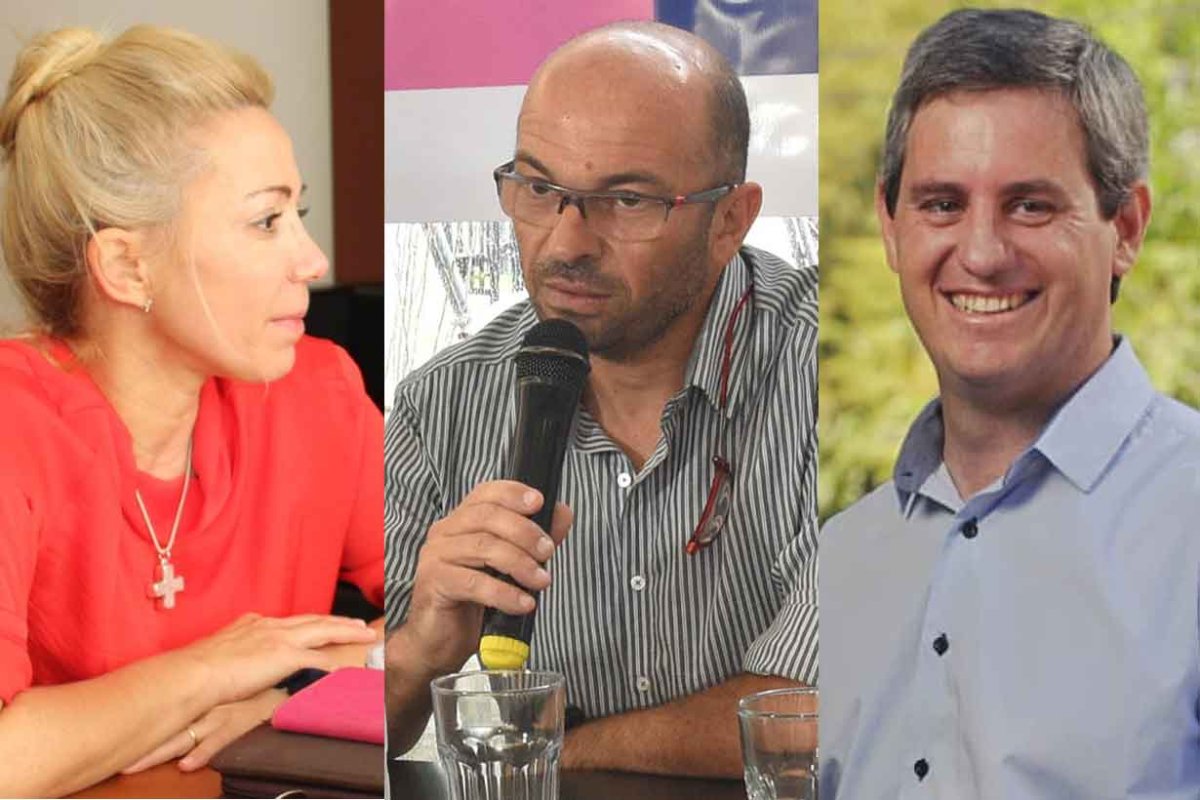 Lambert, Battista y Walser, en carrera