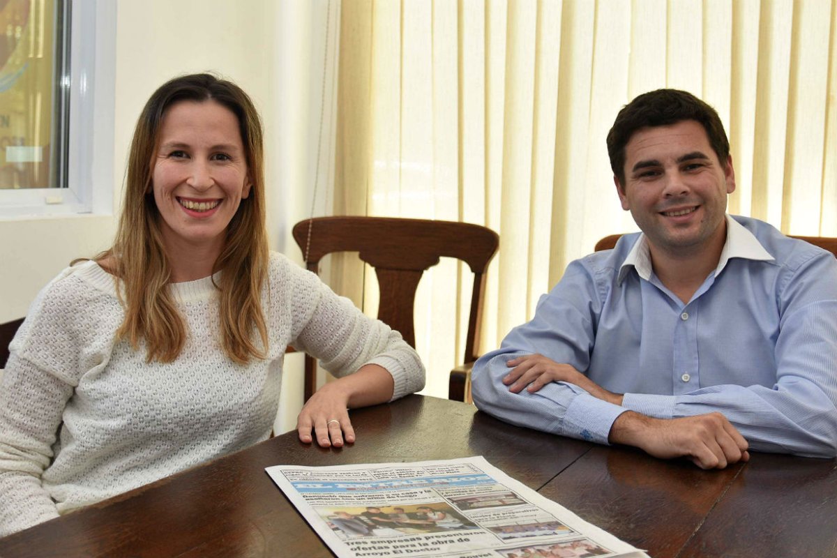 Follonier y Basti&aacute;n, en la redacci&oacute;n de EER.