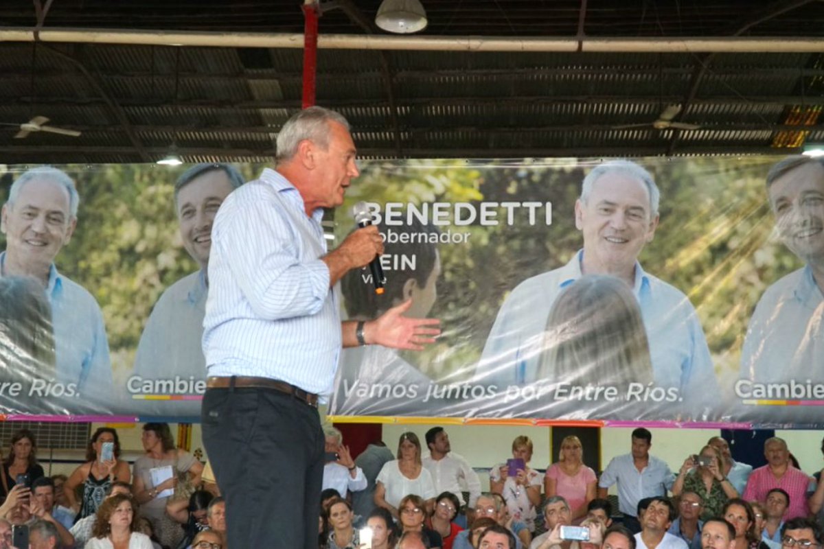 Benedetti cuando lanz&oacute; su candidatura.