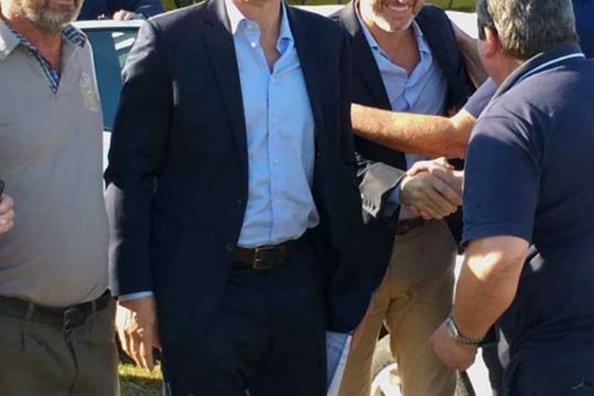 Presidente y ministro, esta ma&ntilde;ana en Gualeguay.