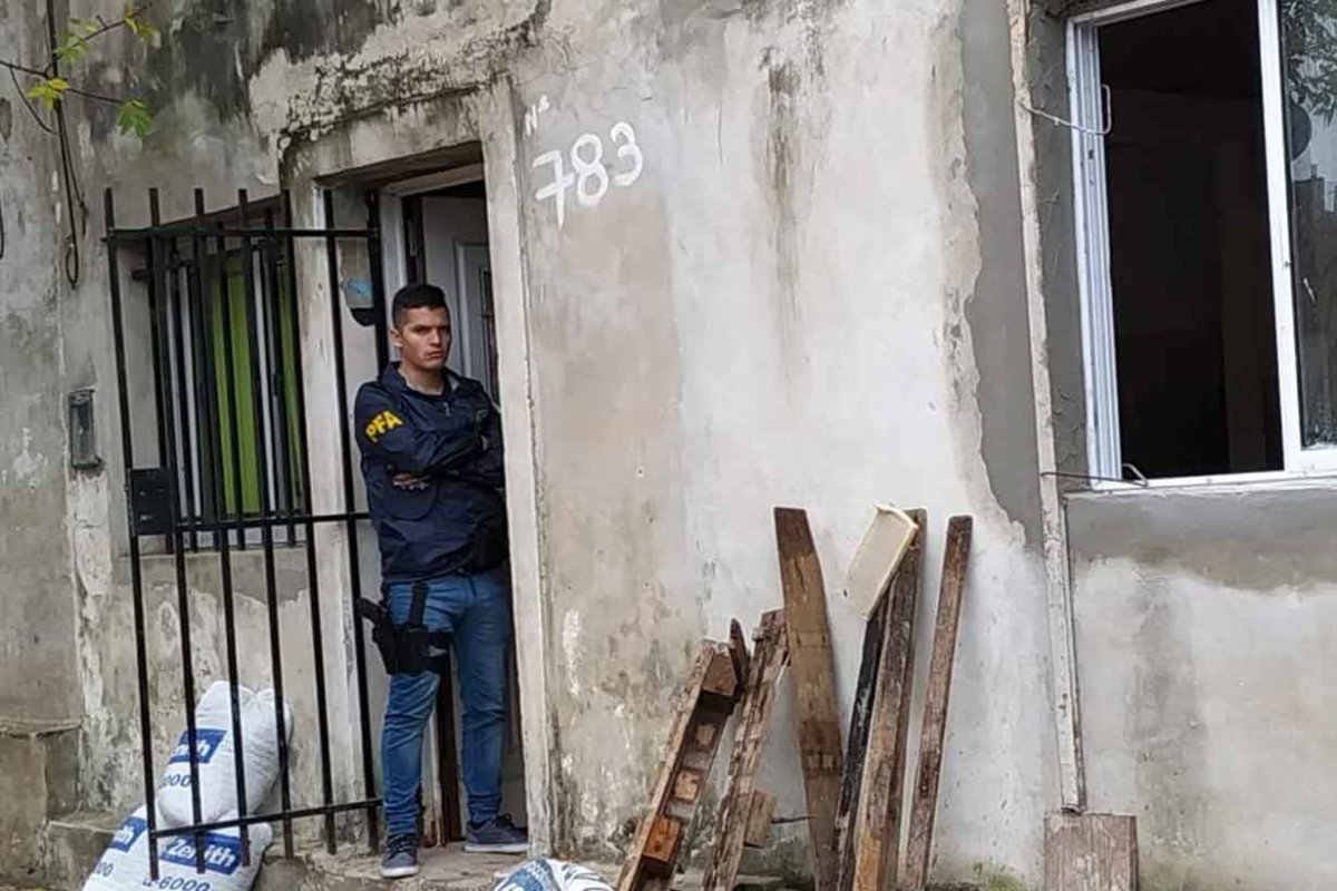 Uno de los lugares allanados en Concordia