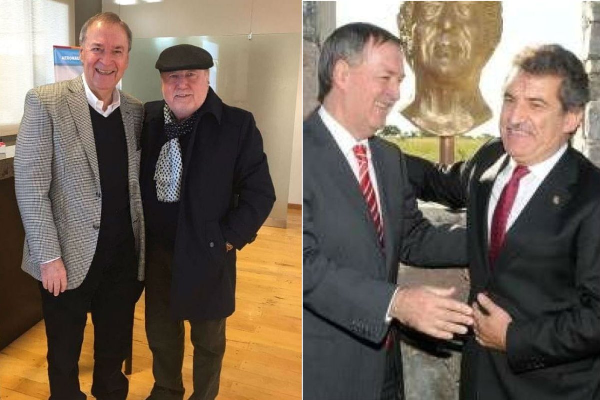 Schiaretti recibi&oacute; el saludo de Busti y Urribarri.