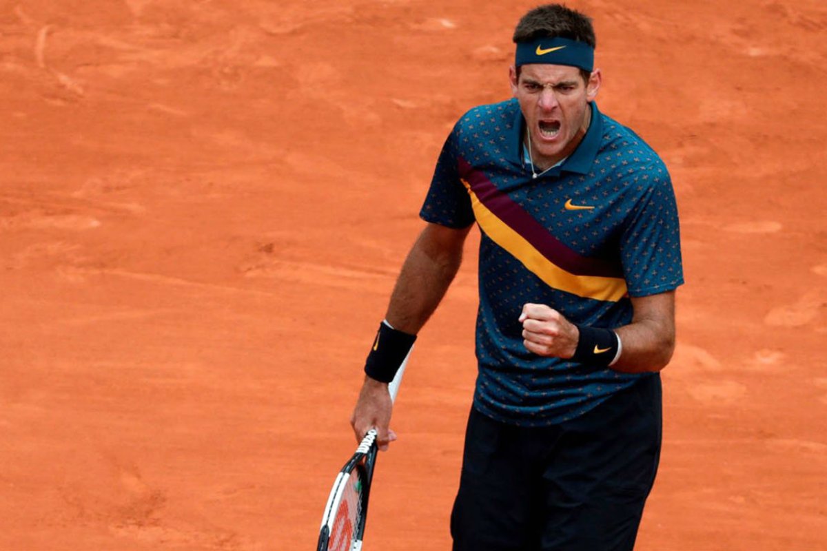 Gan&oacute; Delpo en el inicio del torneo.