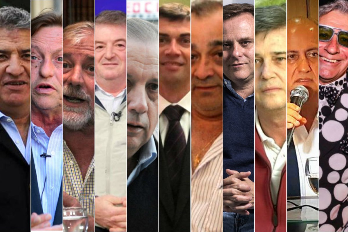 Algunos de los dirigentes con causas judiciales.