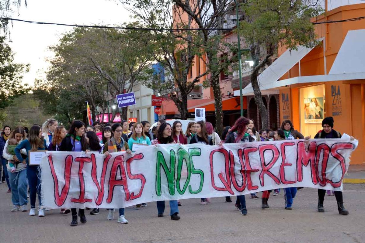 Marcha Ni una menos en Col&oacute;n, 2019.