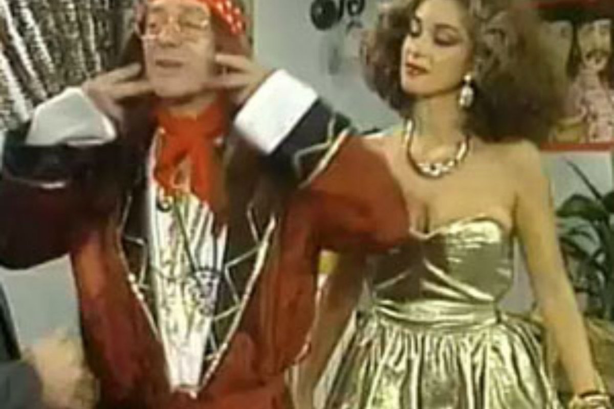 Salom&oacute;n con Alberto Olmedo en No toca Bot&oacute;n.