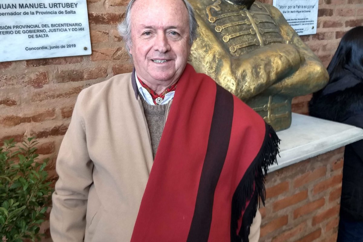 El chozno nieto de G&uuml;emes estuvo en Concordia.