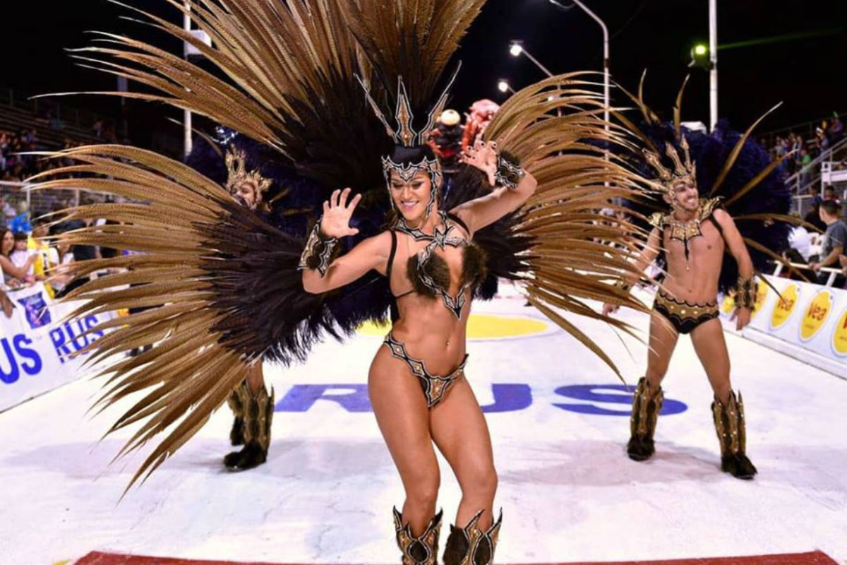Yamila en la edici&oacute;n 2018 del Carnaval del Pa&iacute;s.
