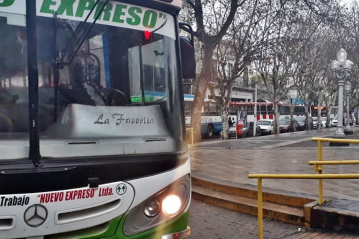 As&iacute; avanzaron los colectivos sobre la plaza.