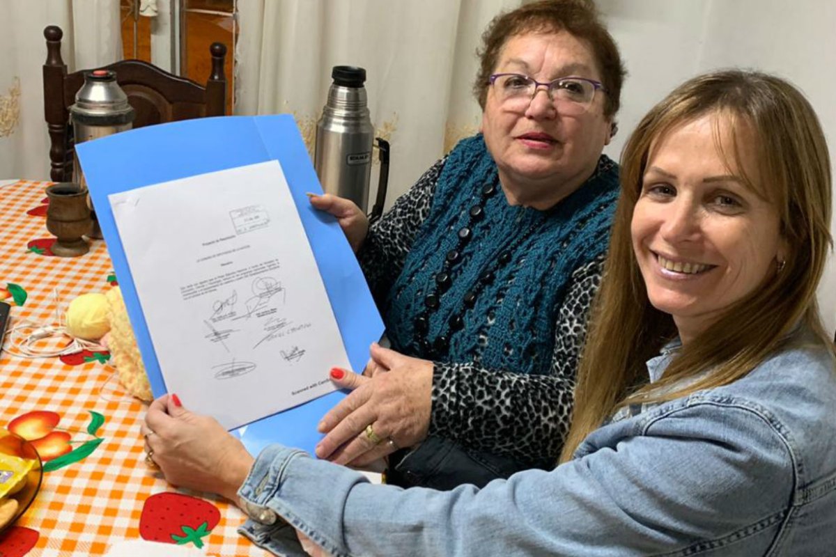Raquel Colombani, mam&aacute; de Mendoza, vio el proyecto