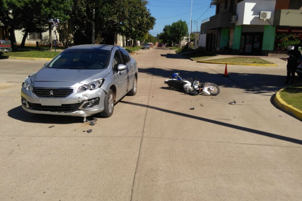 El choque fue a las 9:50 de este viernes.
