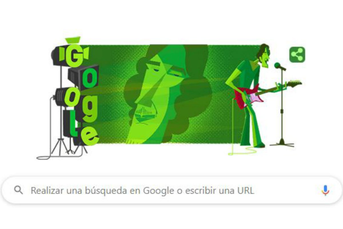 Doodle homenaje a Spinetta