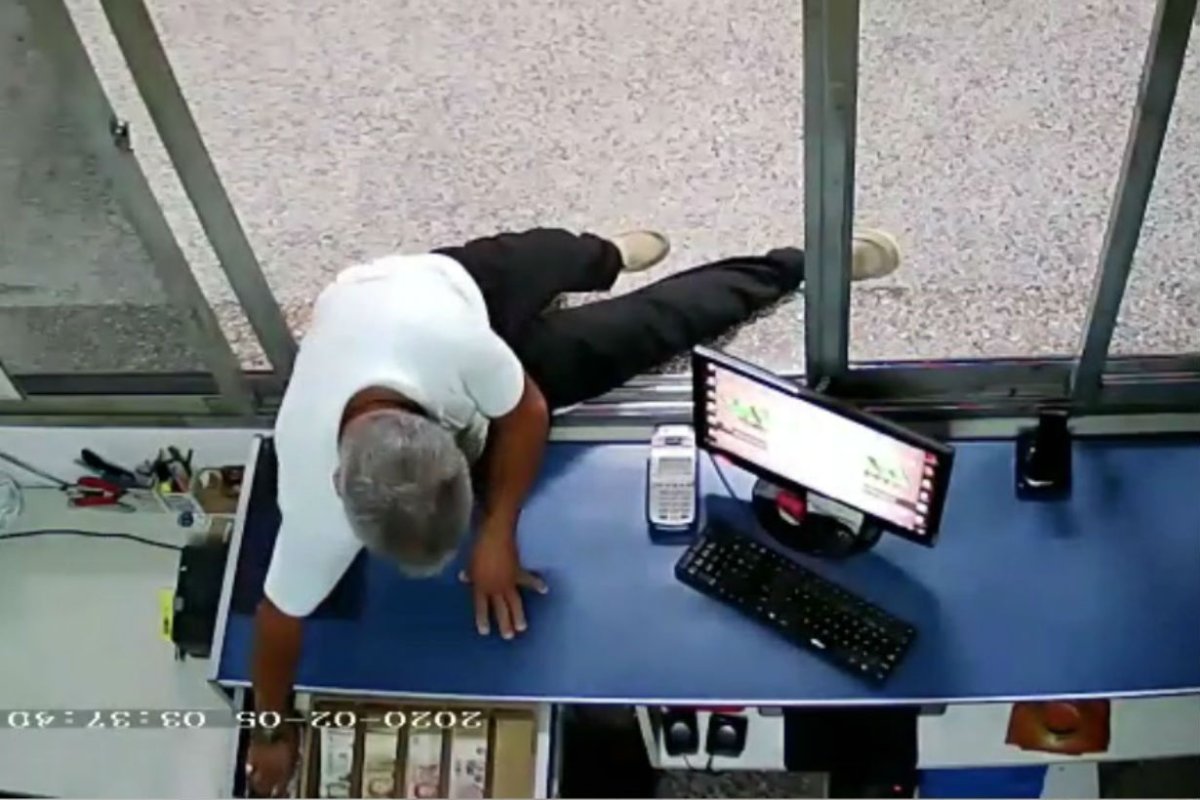 La imagen que capt&oacute; la c&aacute;mara de seguridad.