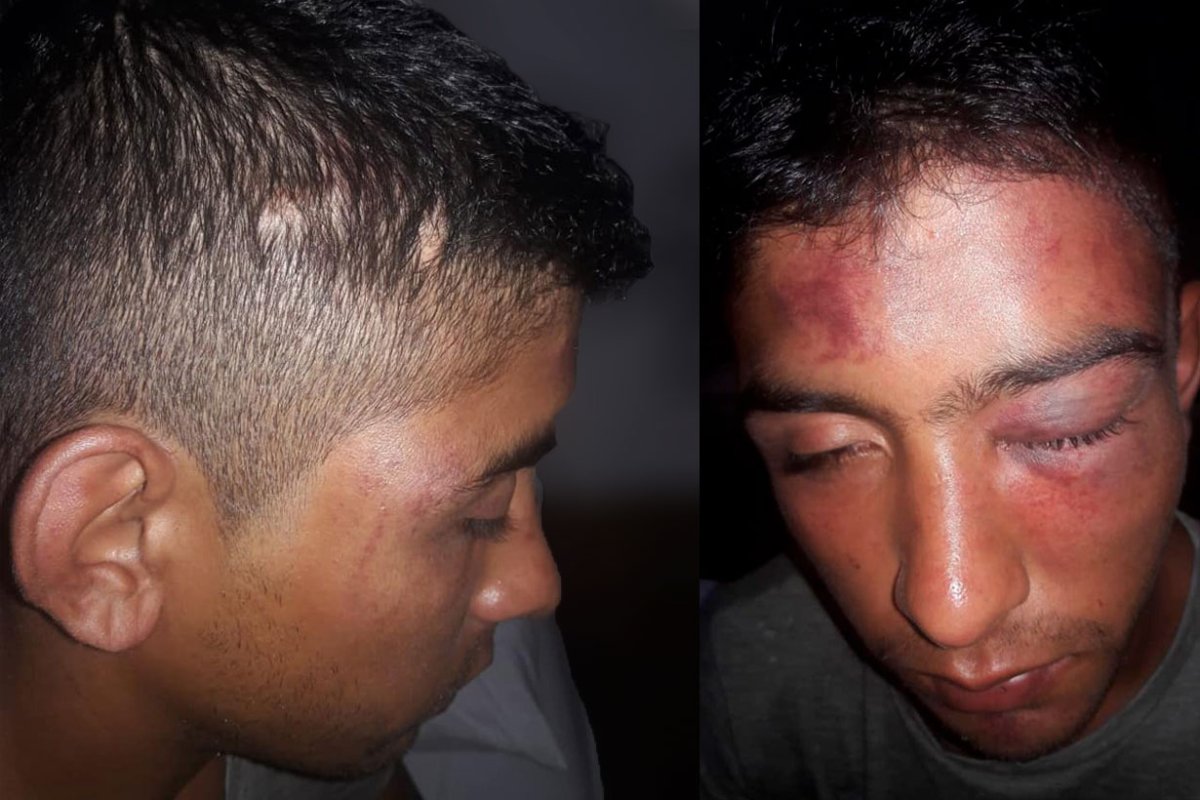 Las fotos publicadas por la denunciante