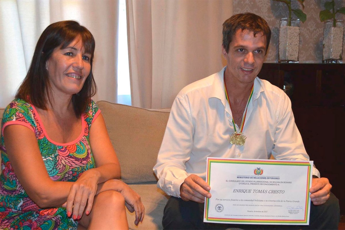 S&aacute;enz con Enrique Cresto, a&ntilde;os atr&aacute;s
