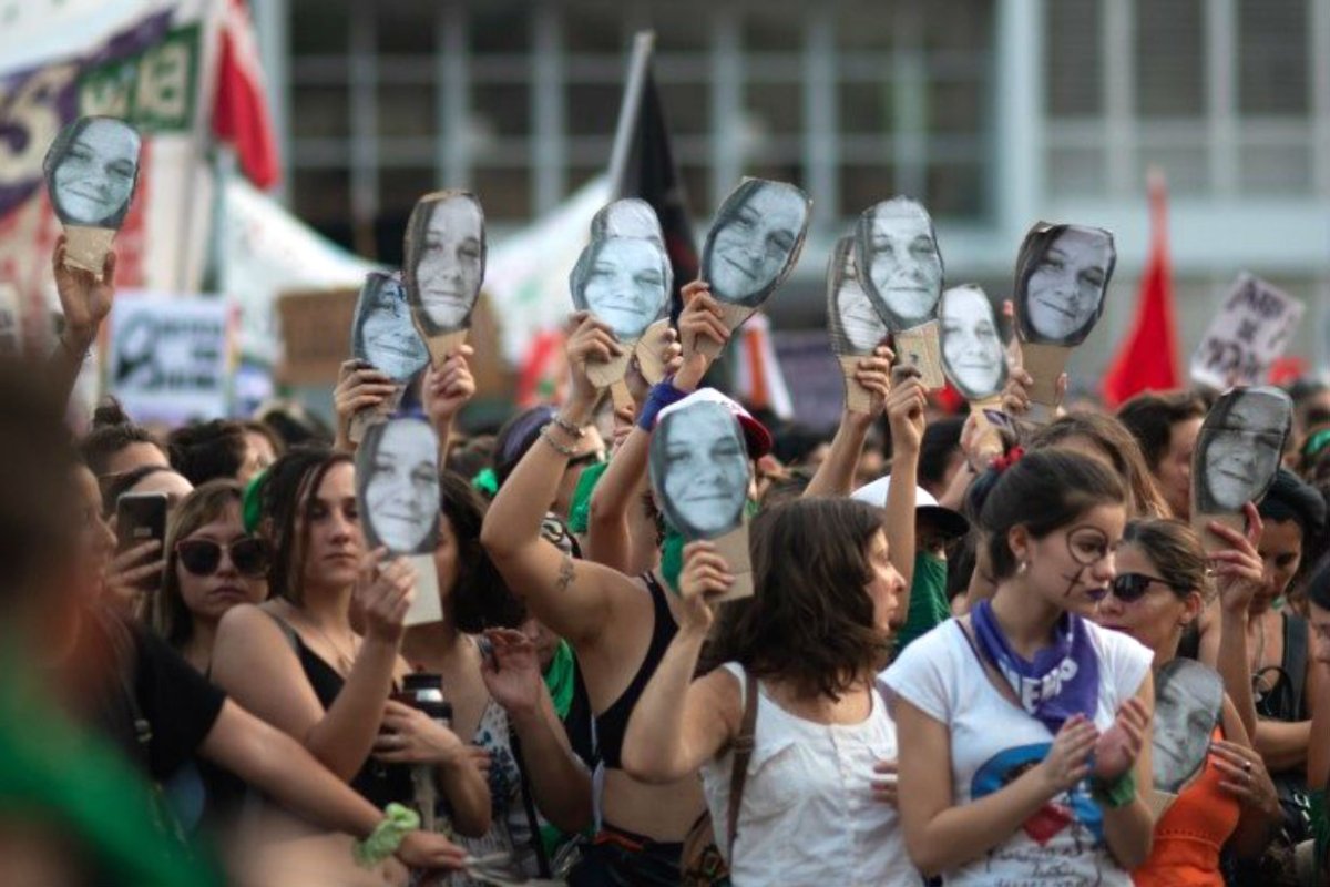 La imagen de una de las marchas en Paran&aacute;.