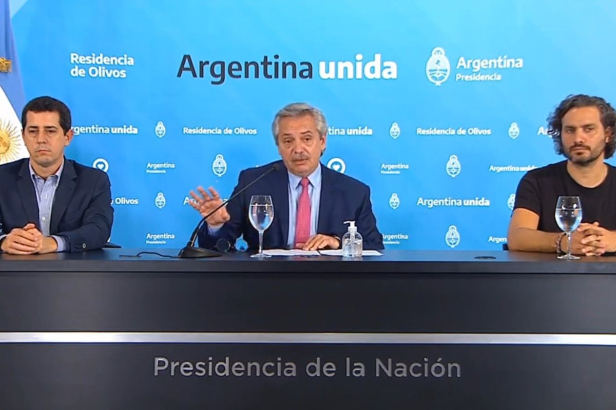Conferencia de prensa desde Olivos