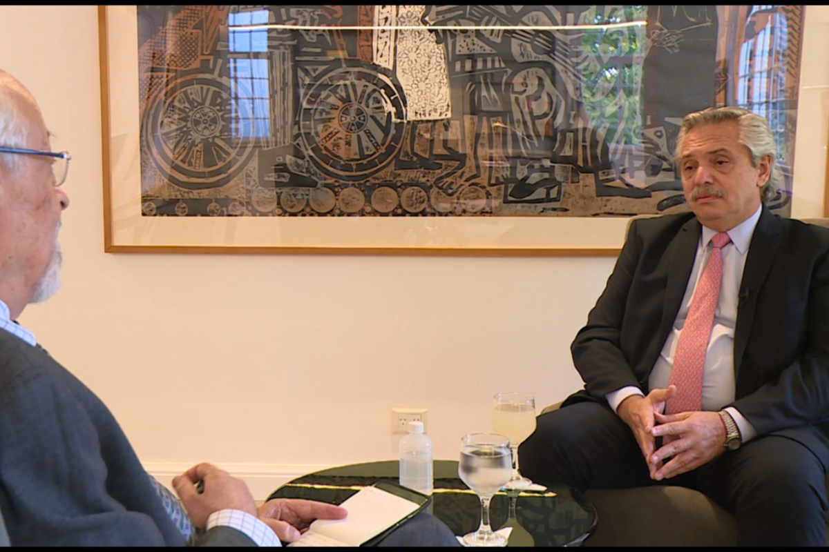 Horacio Verbitsky entrevist&oacute; al presidente.