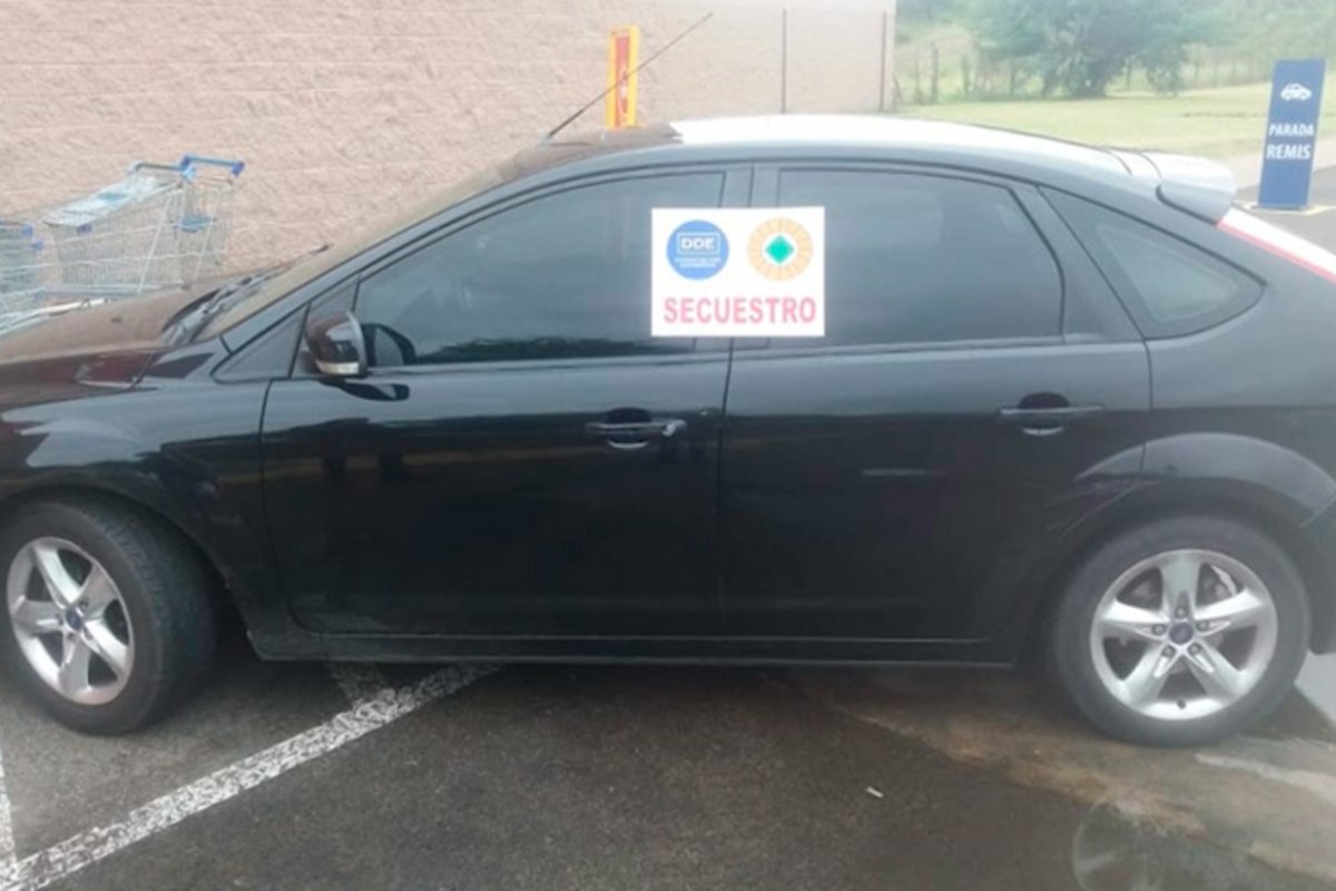 Secuestro del auto en el supermercado