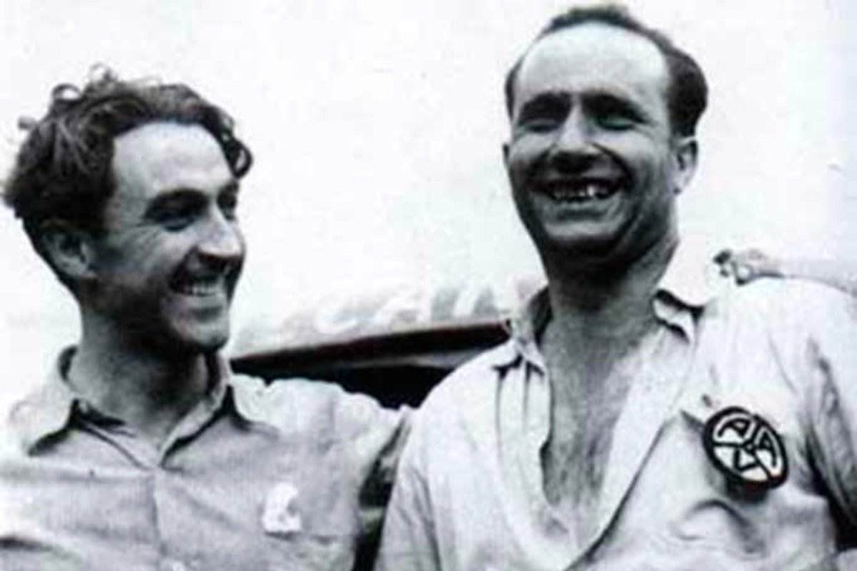 Daniel Urrutia junto al "Chueco".