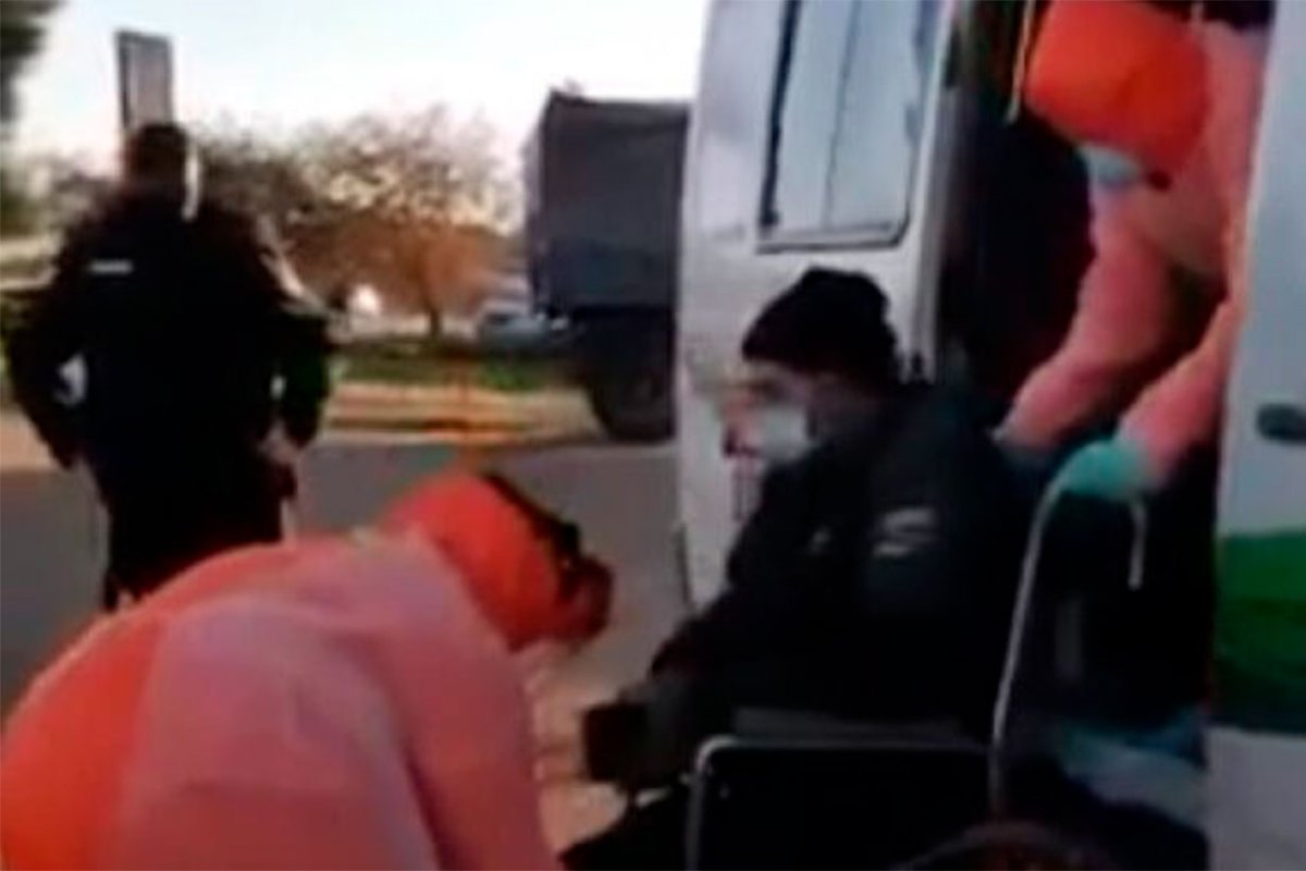 Imagen captada de un video viralizado