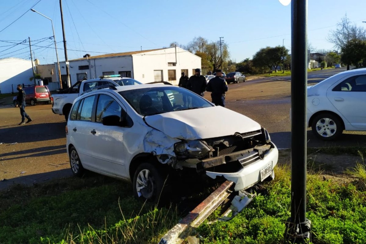 El conductor de la Suran fue hospitalizado.