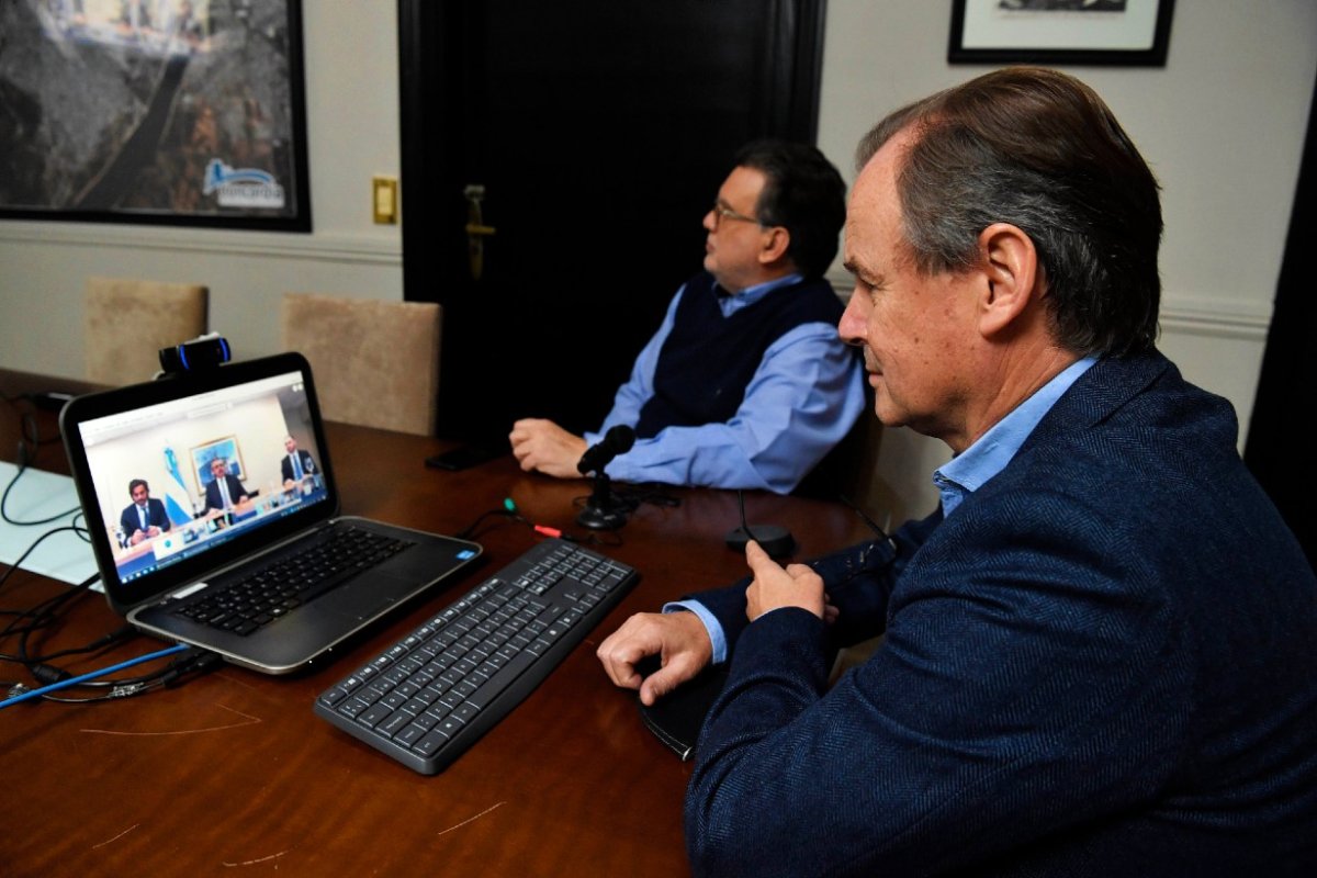 En Concordia, Bordet en videollamada con Fern&aacute;ndez