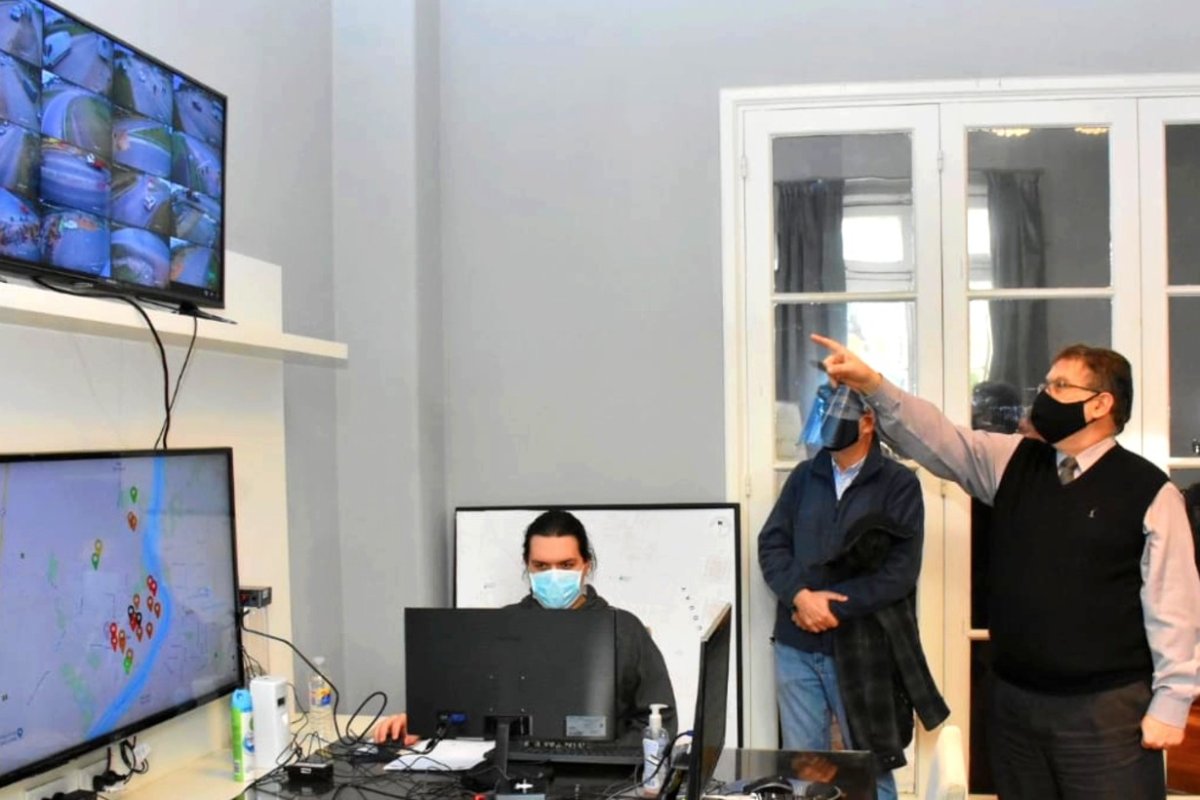 Francolini, en la Sala de Situaciones de Concordia