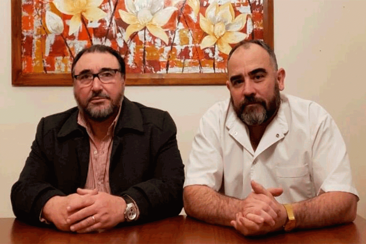 J&aacute;uregui, junto al Dr. Carlos Arizabalo (h)