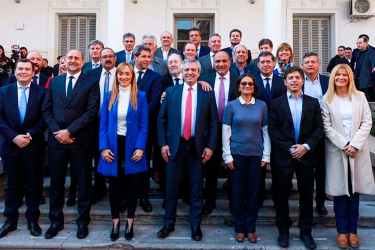 Gobernadores con el presidente