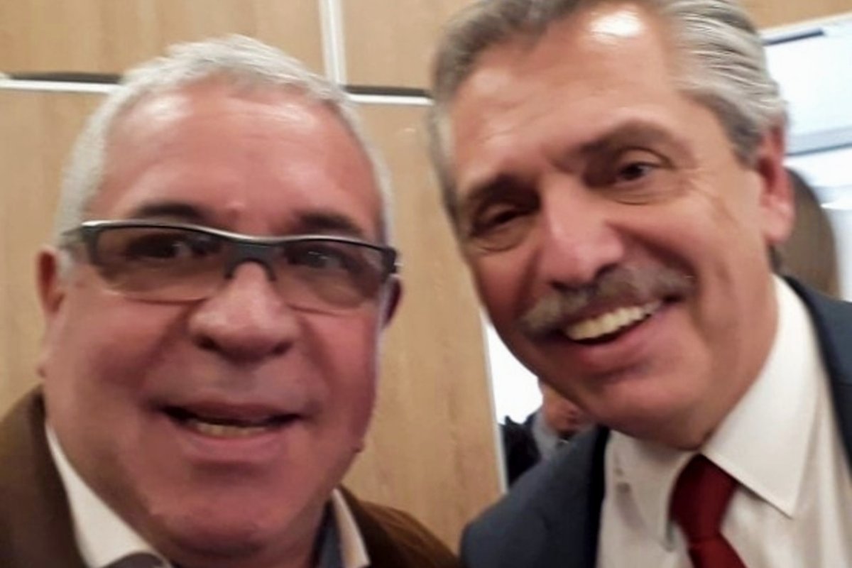 Eduardo Jourd&aacute;n con Alberto Fern&aacute;ndez.