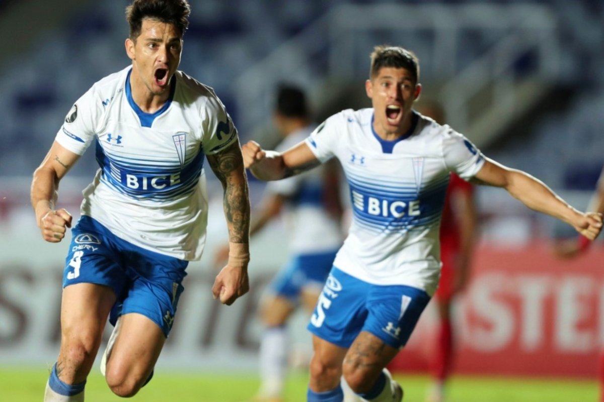La boca llena de gol en el partido ante Am&eacute;rica.