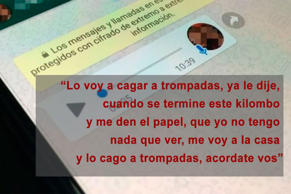 Audio: Mazaira hablando del Fiscal Azcue