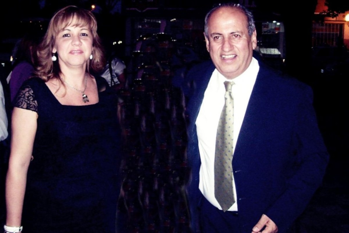 Patricia D&iacute;az junto a su marido, Domingo Rossi.