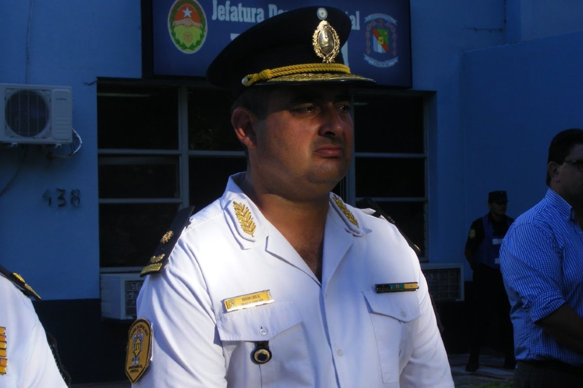 Comisario Luis Aguiar, jefe de Polic&iacute;a de Federal.