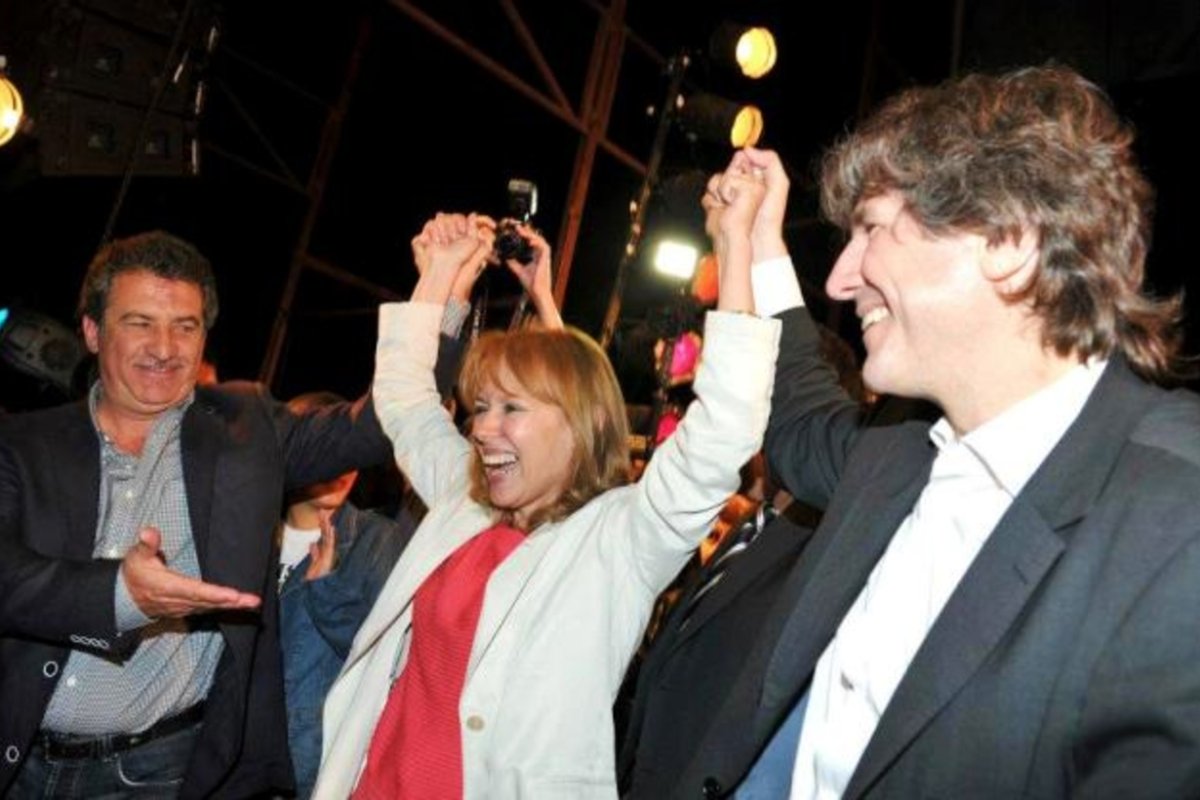 Otros tiempos: Boudou con Osuna y Urribarri.