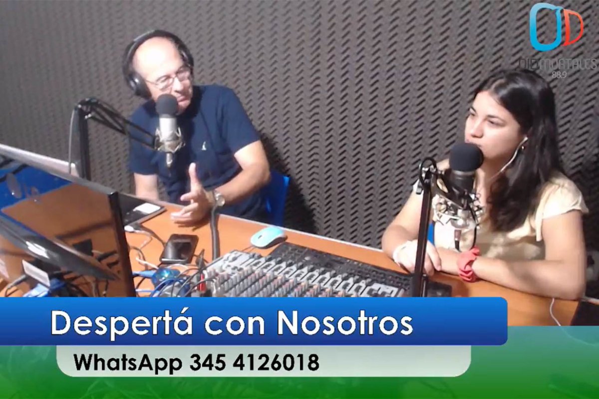 Osvaldo Bodean y Bel&eacute;n Fedullo en la radio