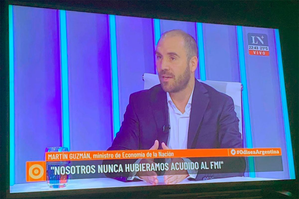 Guzm&aacute;n en el programa de Pagni
