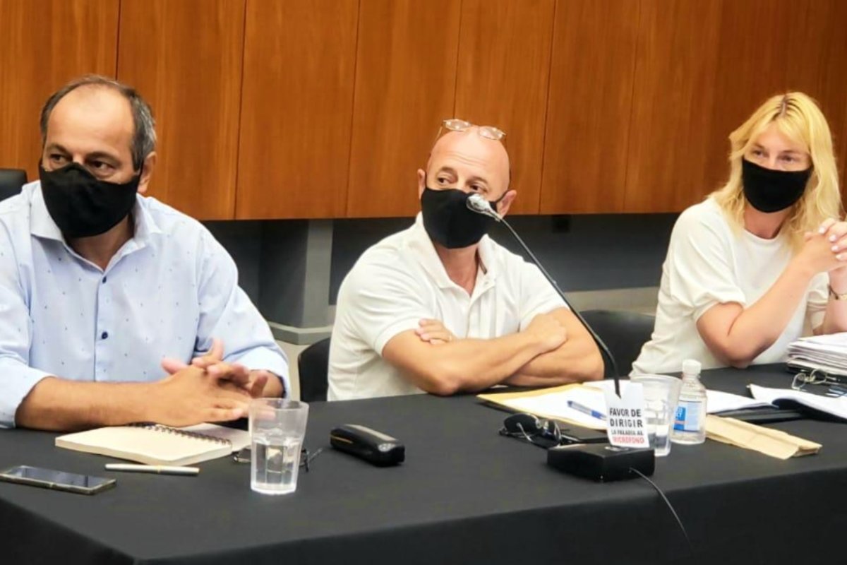 El exintendente Robles, Waigel y Winderholler.