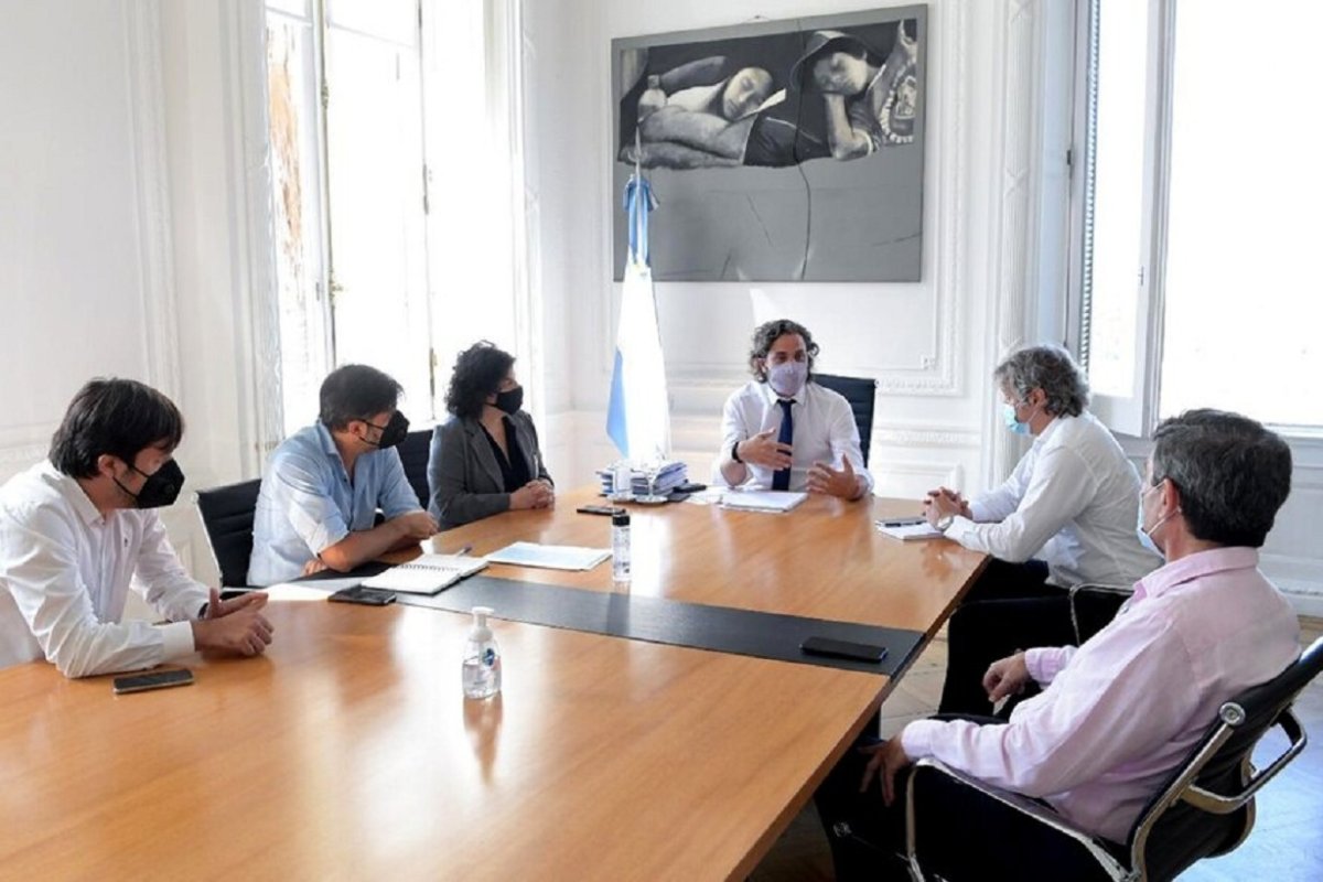 Reuni&oacute;n en Casa Rosada.