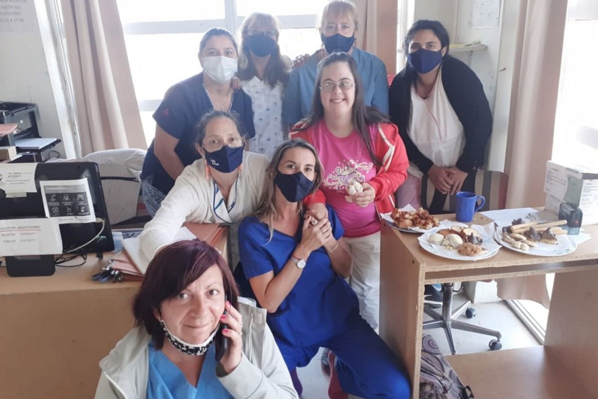 Luc&iacute;a en el Centro de Salud de Pueblo Belgrano.