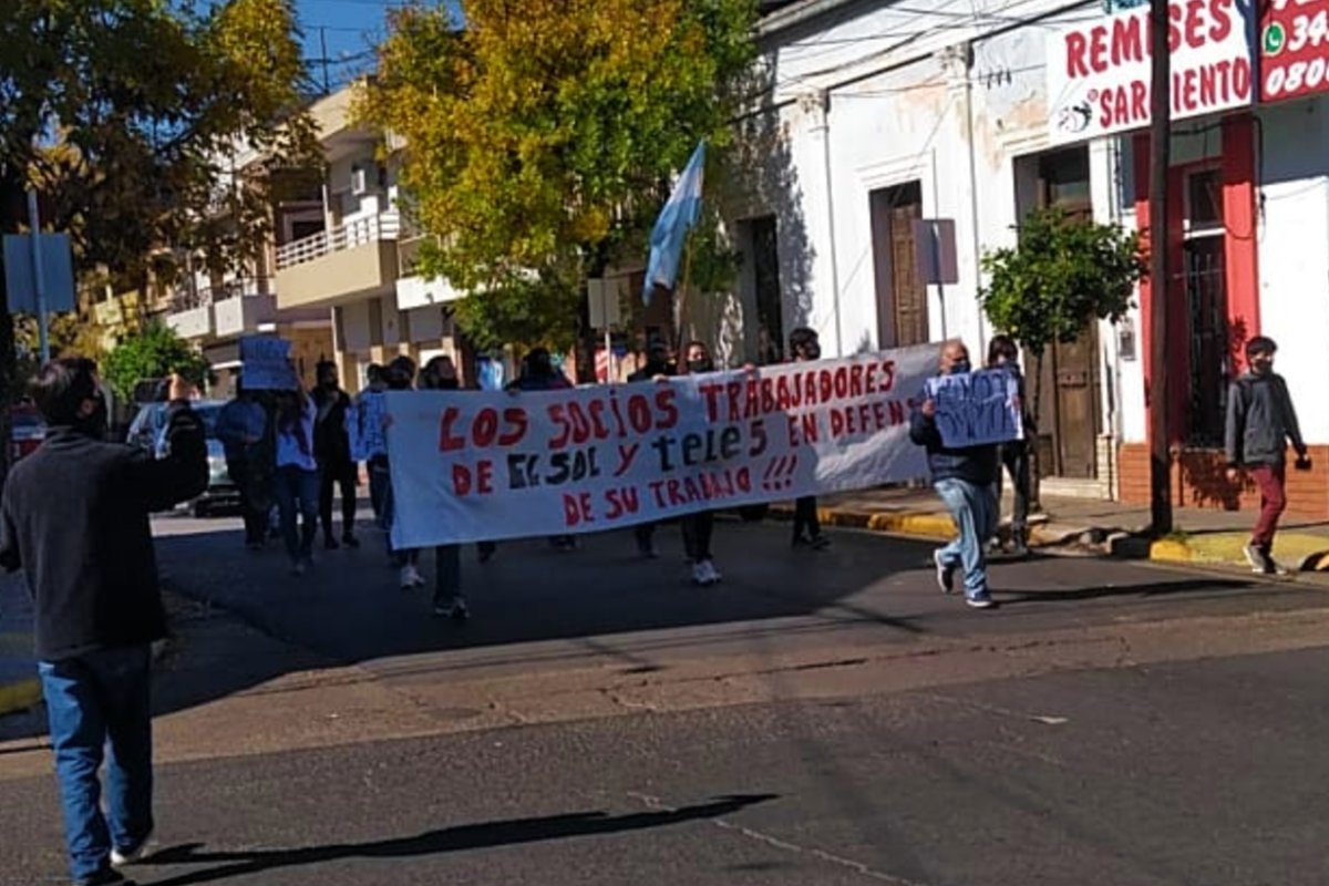 La marcha respaldada por Simonetti