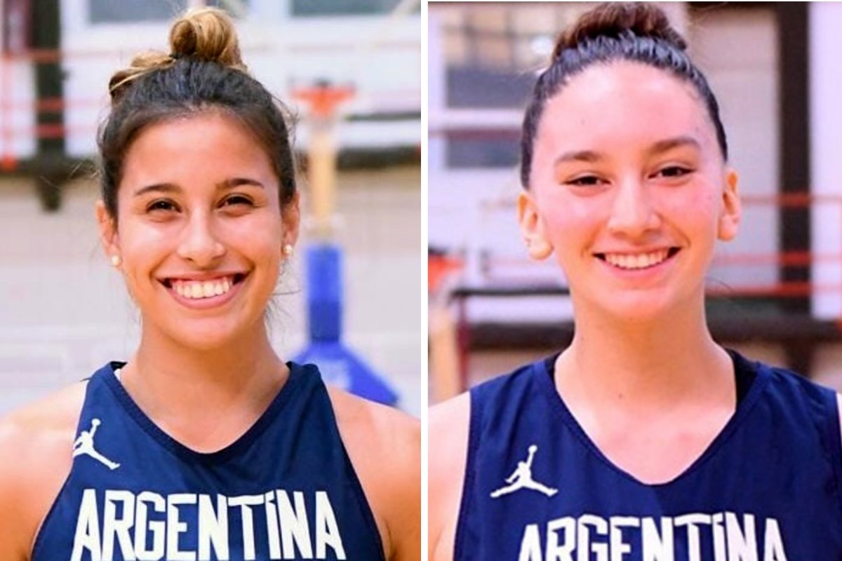 Agustina Mar&iacute;n junto a Iara Navarro, de selecci&oacute;n.