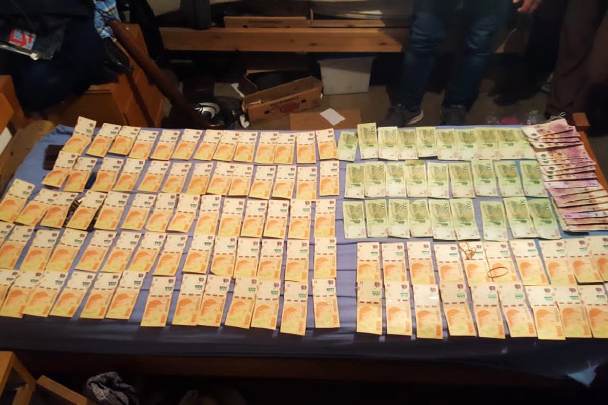 Ese dinero hab&iacute;a sido robado de barrio Tague.