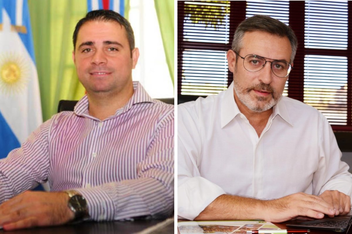 Davico y Larrarte, intendentes en campa&ntilde;a.